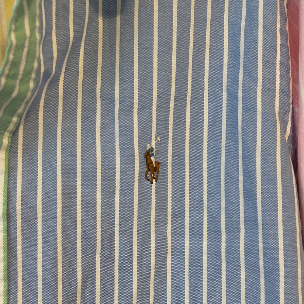 Ralph Lauren Pastel Striped Button Down Shirt - Picture 3 of 4